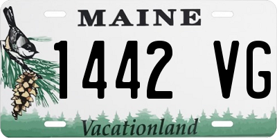 ME license plate 1442VG