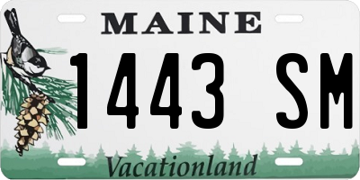 ME license plate 1443SM