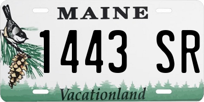 ME license plate 1443SR