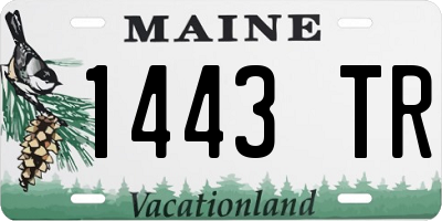ME license plate 1443TR
