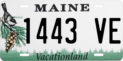 ME license plate 1443VE