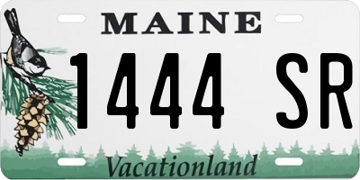 ME license plate 1444SR