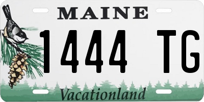 ME license plate 1444TG