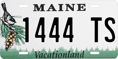 ME license plate 1444TS