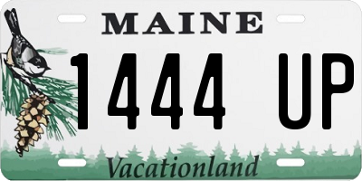 ME license plate 1444UP