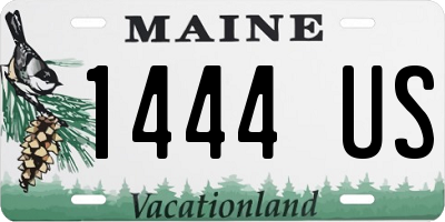 ME license plate 1444US