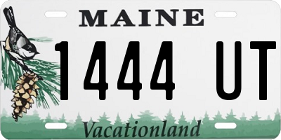 ME license plate 1444UT