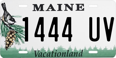 ME license plate 1444UV