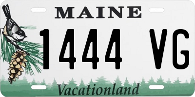 ME license plate 1444VG