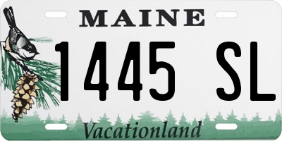 ME license plate 1445SL