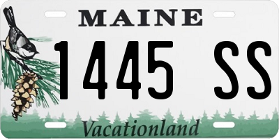 ME license plate 1445SS