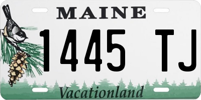 ME license plate 1445TJ