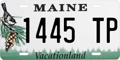 ME license plate 1445TP