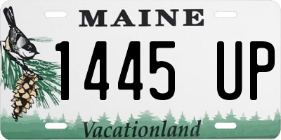 ME license plate 1445UP