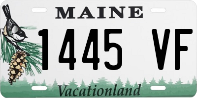 ME license plate 1445VF