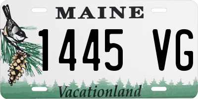 ME license plate 1445VG