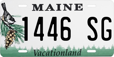 ME license plate 1446SG