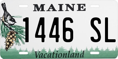 ME license plate 1446SL
