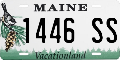 ME license plate 1446SS