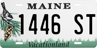 ME license plate 1446ST