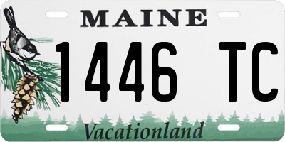 ME license plate 1446TC