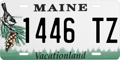 ME license plate 1446TZ