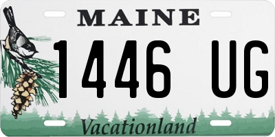 ME license plate 1446UG