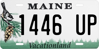 ME license plate 1446UP