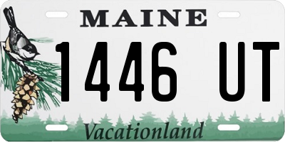 ME license plate 1446UT