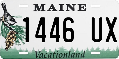 ME license plate 1446UX