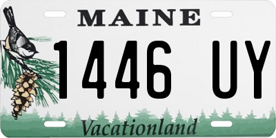 ME license plate 1446UY
