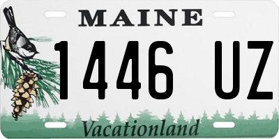 ME license plate 1446UZ