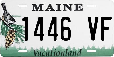 ME license plate 1446VF