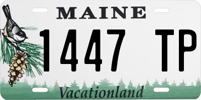 ME license plate 1447TP
