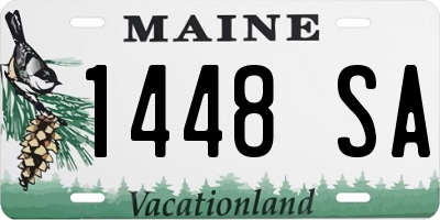 ME license plate 1448SA