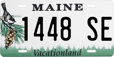 ME license plate 1448SE