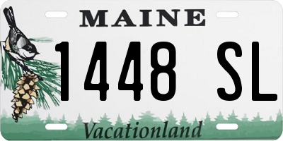 ME license plate 1448SL