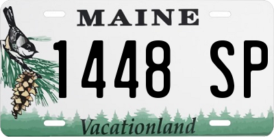ME license plate 1448SP