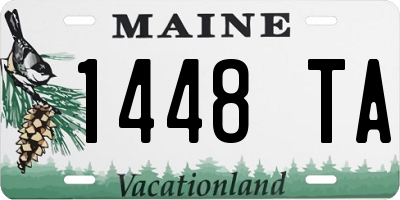 ME license plate 1448TA