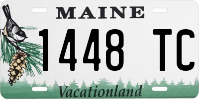 ME license plate 1448TC