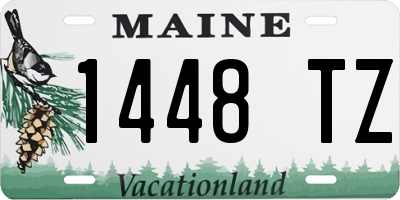 ME license plate 1448TZ