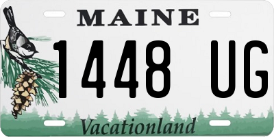 ME license plate 1448UG