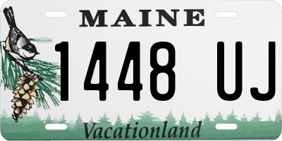 ME license plate 1448UJ