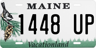 ME license plate 1448UP