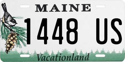 ME license plate 1448US