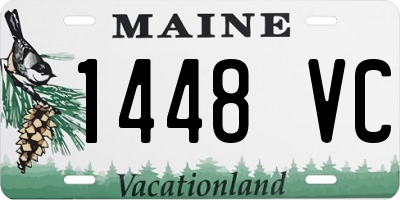 ME license plate 1448VC