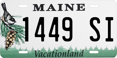 ME license plate 1449SI
