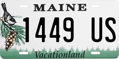 ME license plate 1449US