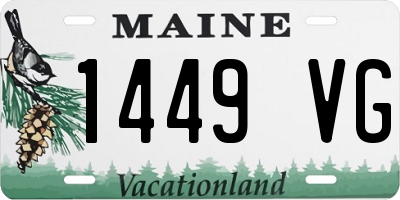 ME license plate 1449VG
