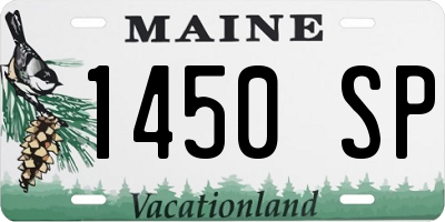 ME license plate 1450SP
